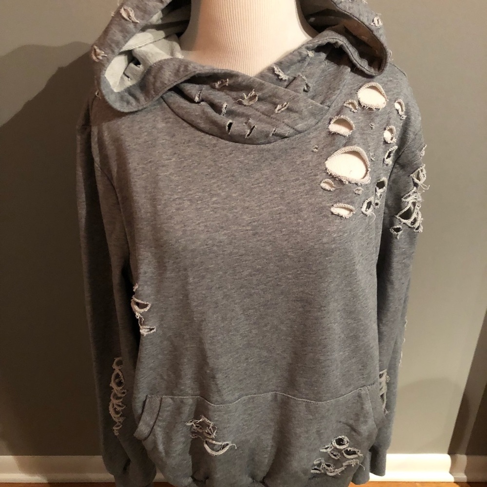 Jella C gray hoodie with pockets size large